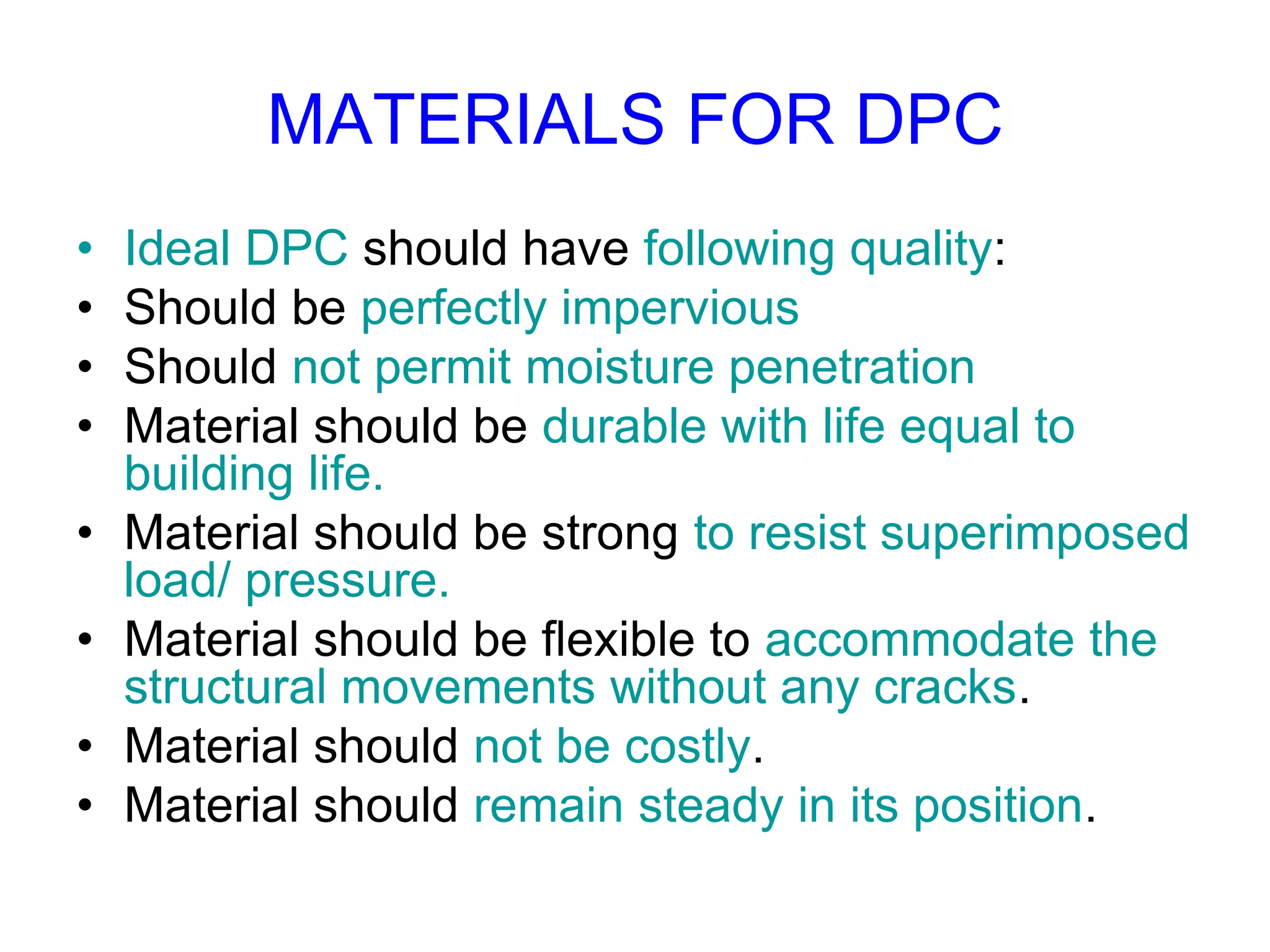 Damp Proof Course | PDF