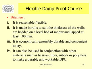 Damp proofing ppt | PPT