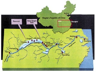 LOCATION This dam is being build in the China on the YANGZI river. This river is the third  largest river in the world. BASIC IDEA First of all the idea of dam on the  YANGZI river was given by  SUN YAT SEN  the father of the modern CHINA In 1919. 