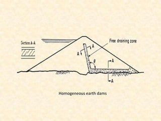 Homogeneous earth dams
 