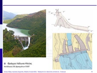 Σπύρος Μίχας, Δημήτρης Δερματάς, Ανδρέας Ευστρατιάδης – Φράγματα και υδραυλικές κατασκευές - Εισαγωγή 45
 Φράγμα Λάδωνα Ηλείας
Κατάλογος Ελλ.φραγμάτων ΕΕΦΤ
 