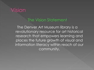 DAM Library Strategic Plan | PPTX