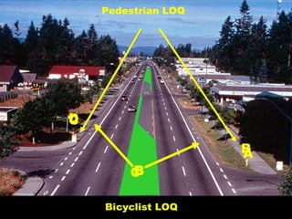 Pedestrian LOQ A C B B D Bicyclist LOQ  C 