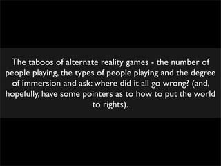 Dan Hon   ARGs In Charity And Education.Key