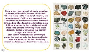 Earth Structure, Minerals In Earth, Physical Properties Of Minerals | PPTX