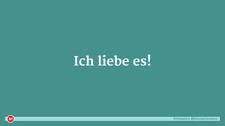 #mozcon @danaditomaso
Ich liebe es!
 