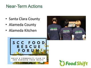• Santa Clara County
• Alameda County
• Alameda Kitchen
Near-Term Actions