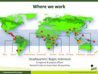 Where we work




Peru   Brazil   Burkina Faso Cameroon    Zambia   Kenya   Ethiopia   Indonesia   Vietnam

              ...