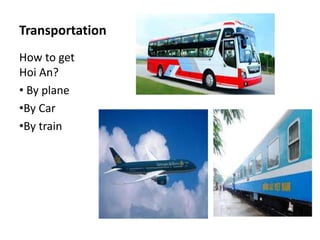 Brief history with two main historical landmarks from the 15th to 19th 
centuries: 
- The occupying of the Japanese and Chinese 
- The occupying of the Western ( Dutch and Spanish) 
=>Hoi An emerged when Japanese & Chinese traders built a commercial 
district there. 
( Hoi An at the end of 18th century) 
 