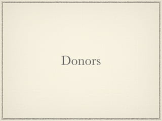 Donors
 