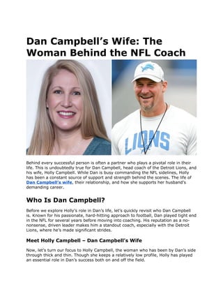 Dan Campbell’s Wife_ The Woman Behind the NFL Coach.docx