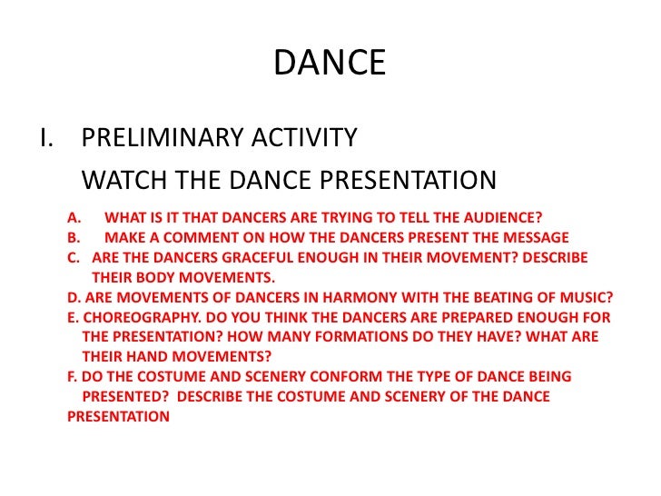 thesis topics in dance