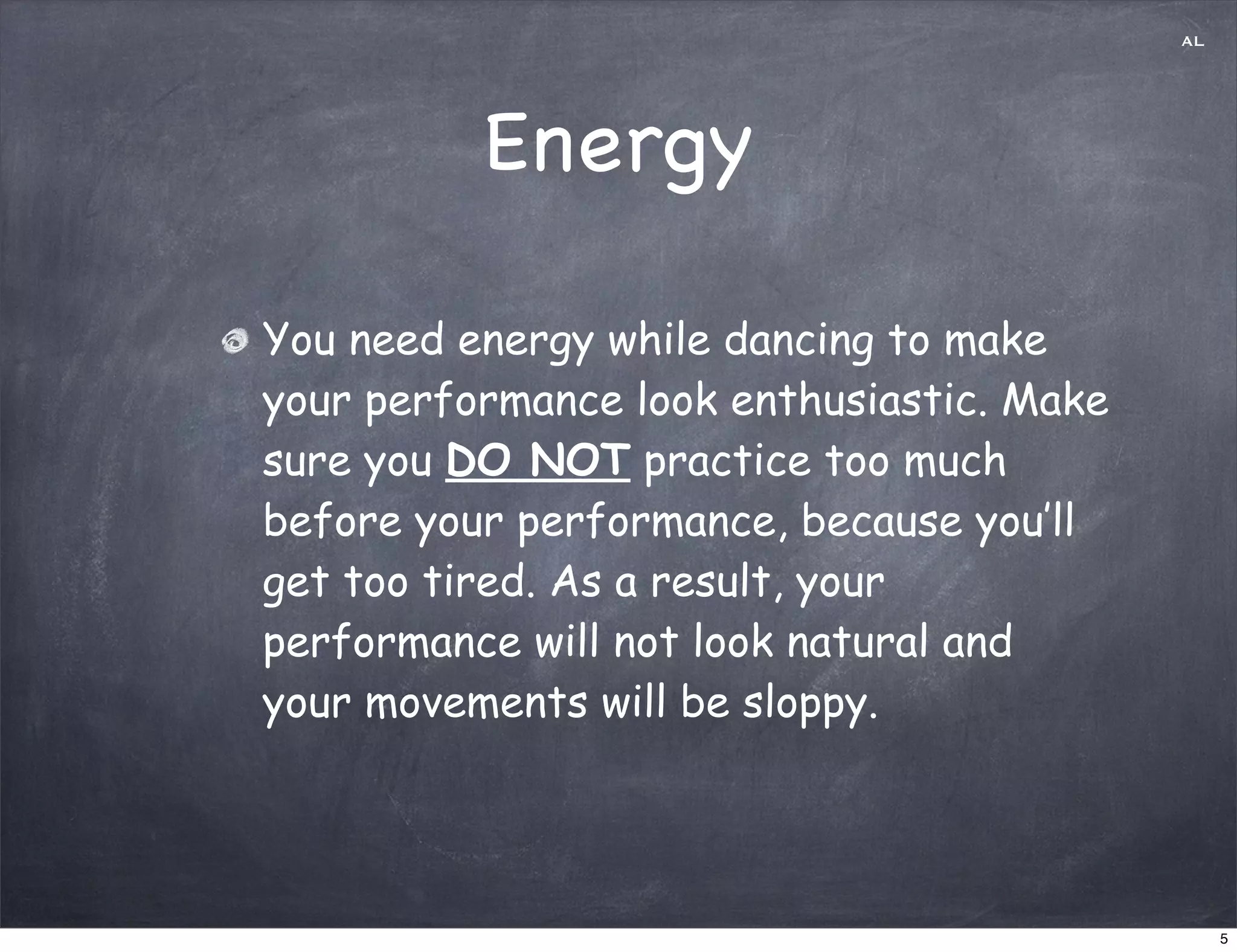 The elements and principles of dance presentation ppt