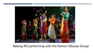 Batang RO performing with the Ramon Obusan Group
 