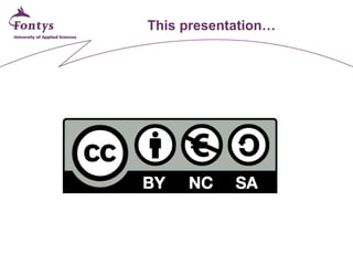 This presentation…  