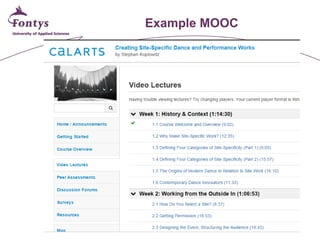 Example MOOC  
