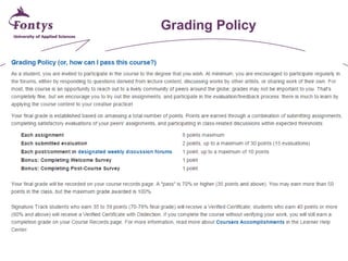 Grading Policy  