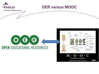 OER versus MOOC  