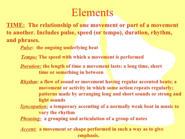 Dance elements power point