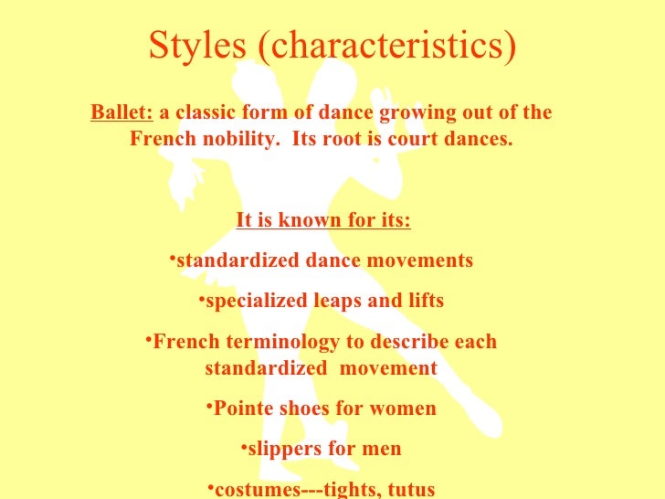 Dance elements power point