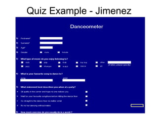Quiz Example - Jimenez 