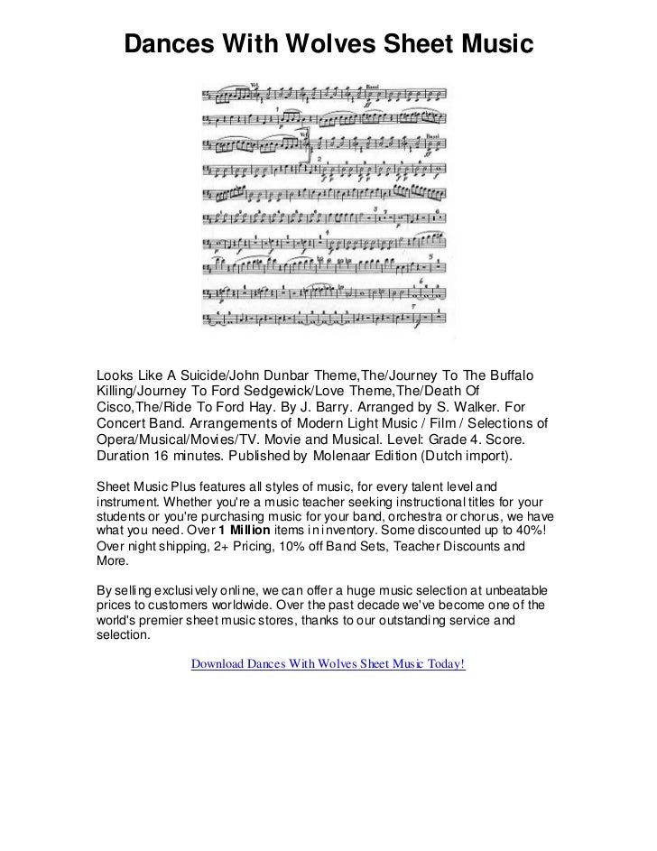 Dances with wolves orchestral score pdf download pc Dances with wolves orchestral score pdf download pc
