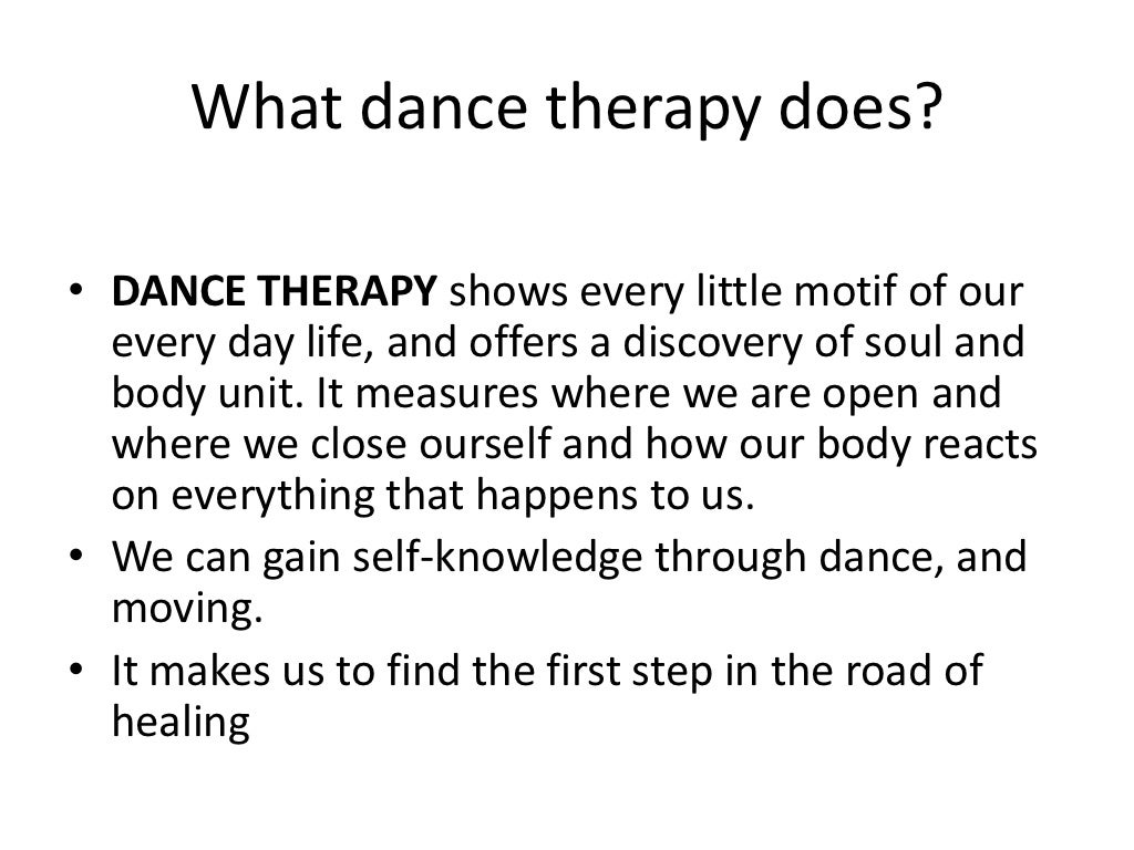 Dance therapy