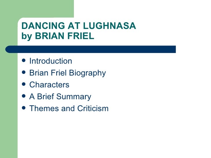 Dancing At Lughnasa