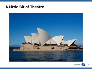 A Little Bit of Theatre




                          OWASP   4
 