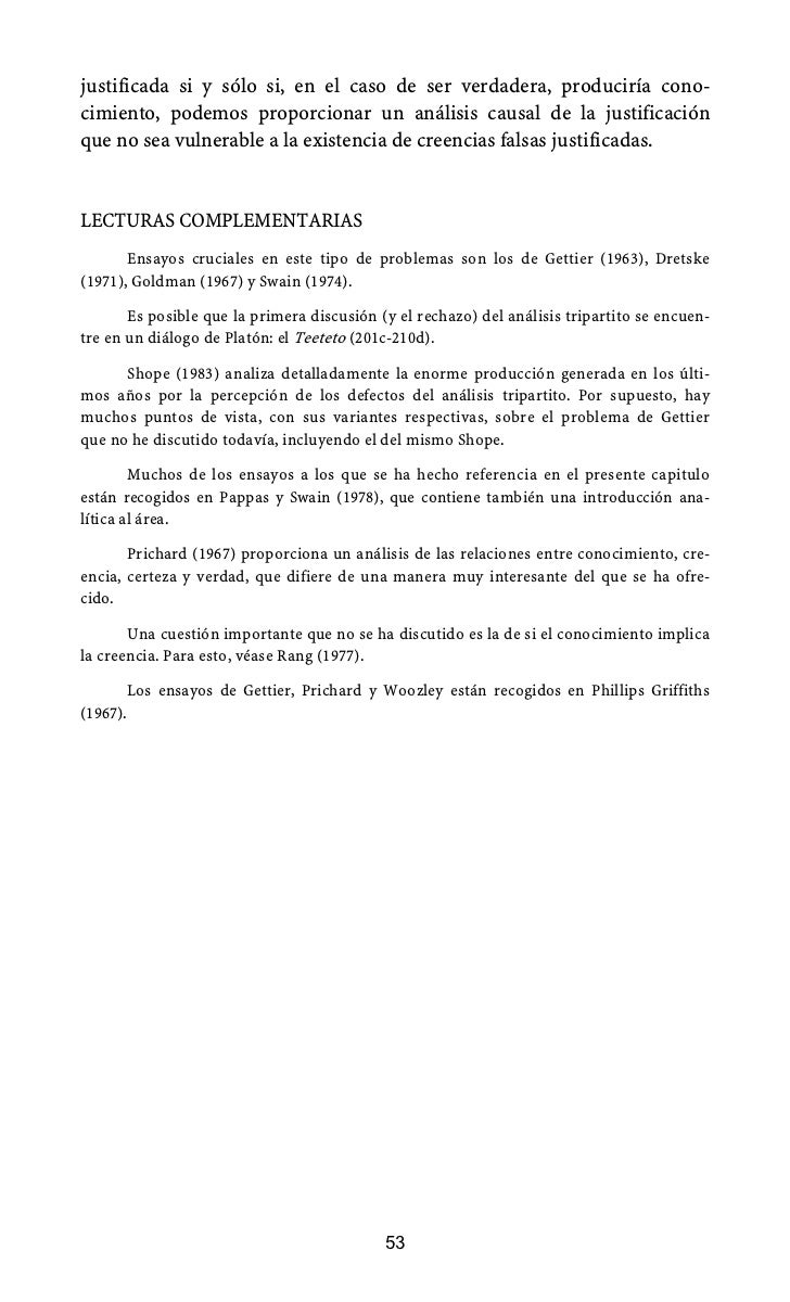 jonathan dancy introduccion a la epistemologia contemporanea