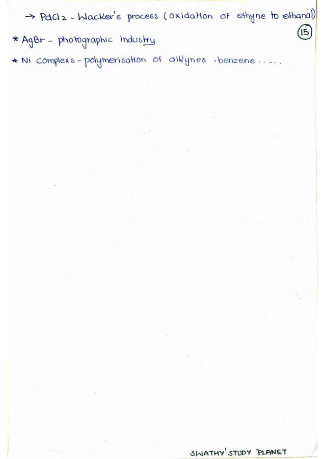 D And F Block Elements Notes Pdf