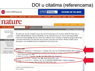 DOI u citatima (referencama)
 