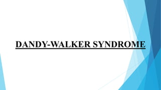 DANDY-WALKER SYNDROME
 