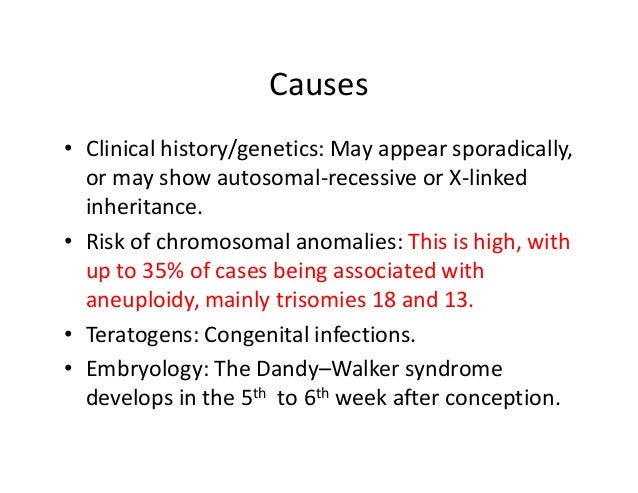 Dandy walker malformation - Hội chứng Dandy Walker