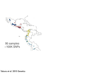 95 samples
~100K SNPs
Takuno et al. 2015 Genetics
 