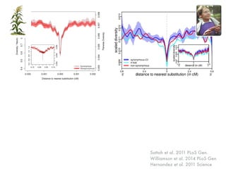 Sattah et al. 2011 PLoS Gen.
Williamson et al. 2014 PLoS Gen
Hernandez et al. 2011 Science
 