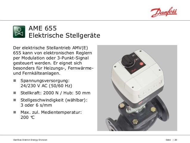 Danfoss regelkomponenten fur fernwarme und trinkwarmwassersysteme