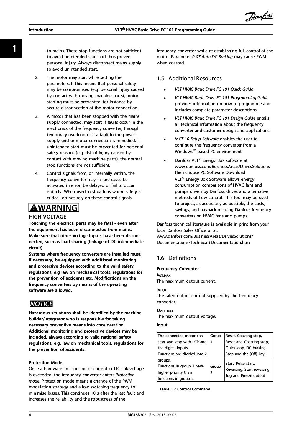 Danfoss vlt fc 101 programming guide