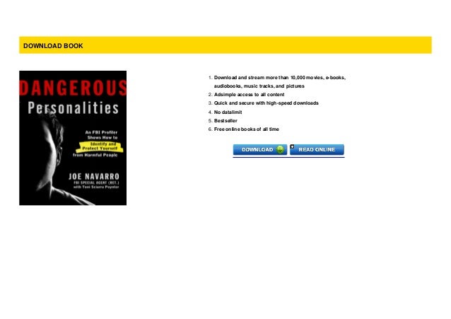  B O O K Dangerous Personalities An FBI Profiler Shows You How To 