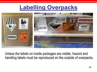 Overpack Label Example Dangerous Goods Tran CBTA Flight Crew/FD | PDF