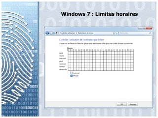 Windows 7 : Limiteshoraires