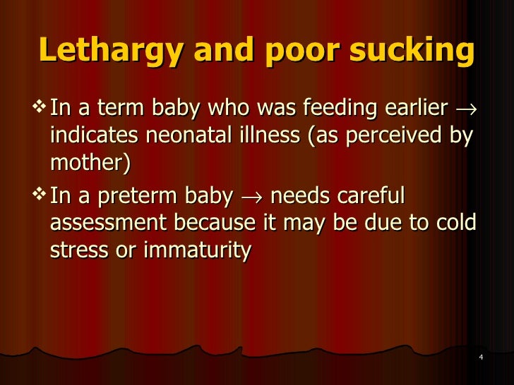 Danger signs in newborns