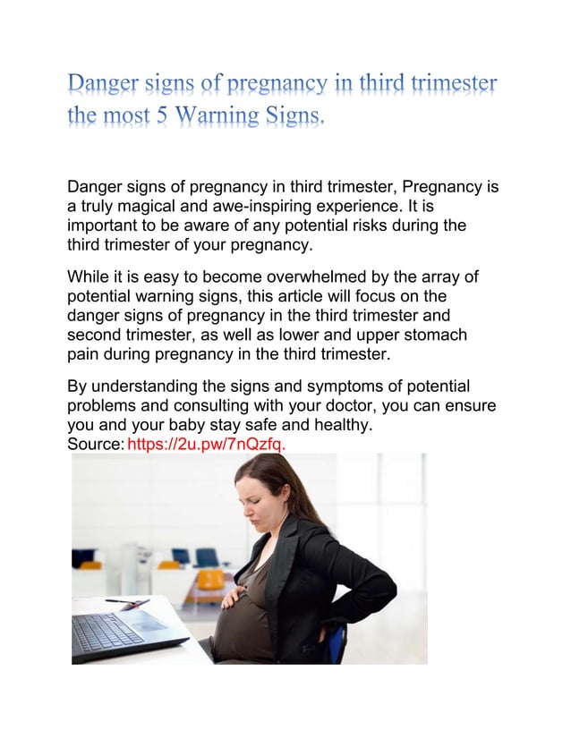 Photo inspiration: Pregnancy Coffee Warning Signs Reference: Danger Signs Of Pregnancy In Third Trimester The Most 5
