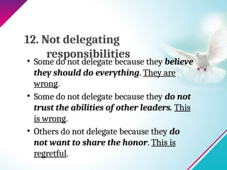 DANGERS THAT THREATEN THE LEADERSHIP OF ELDERS.ppt