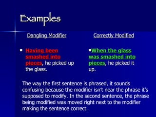 Dangling Modifiers | PPT
