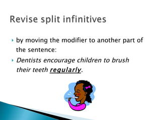 Tooth Modifiers Dangling and Misplaced Modifiers | PPT