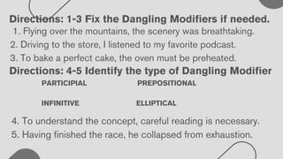 Dangling modifiers POWERPOINT PRESENTATION | PDF