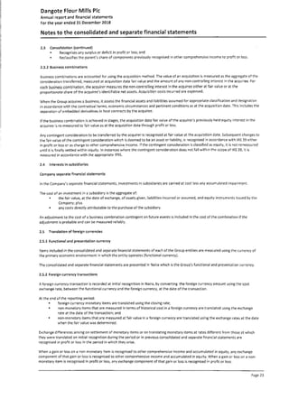 Dangote Flour Mill annual report 2018