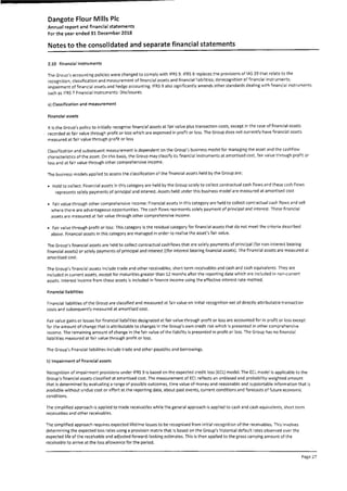 Dangote Flour Mill annual report 2018