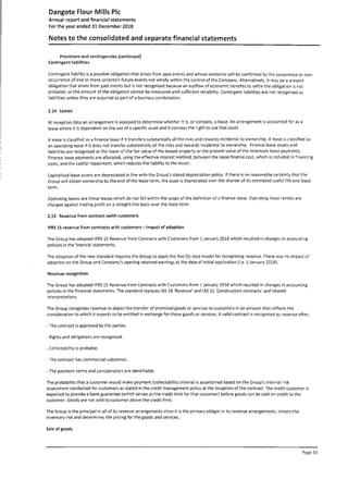 Dangote Flour Mill annual report 2018